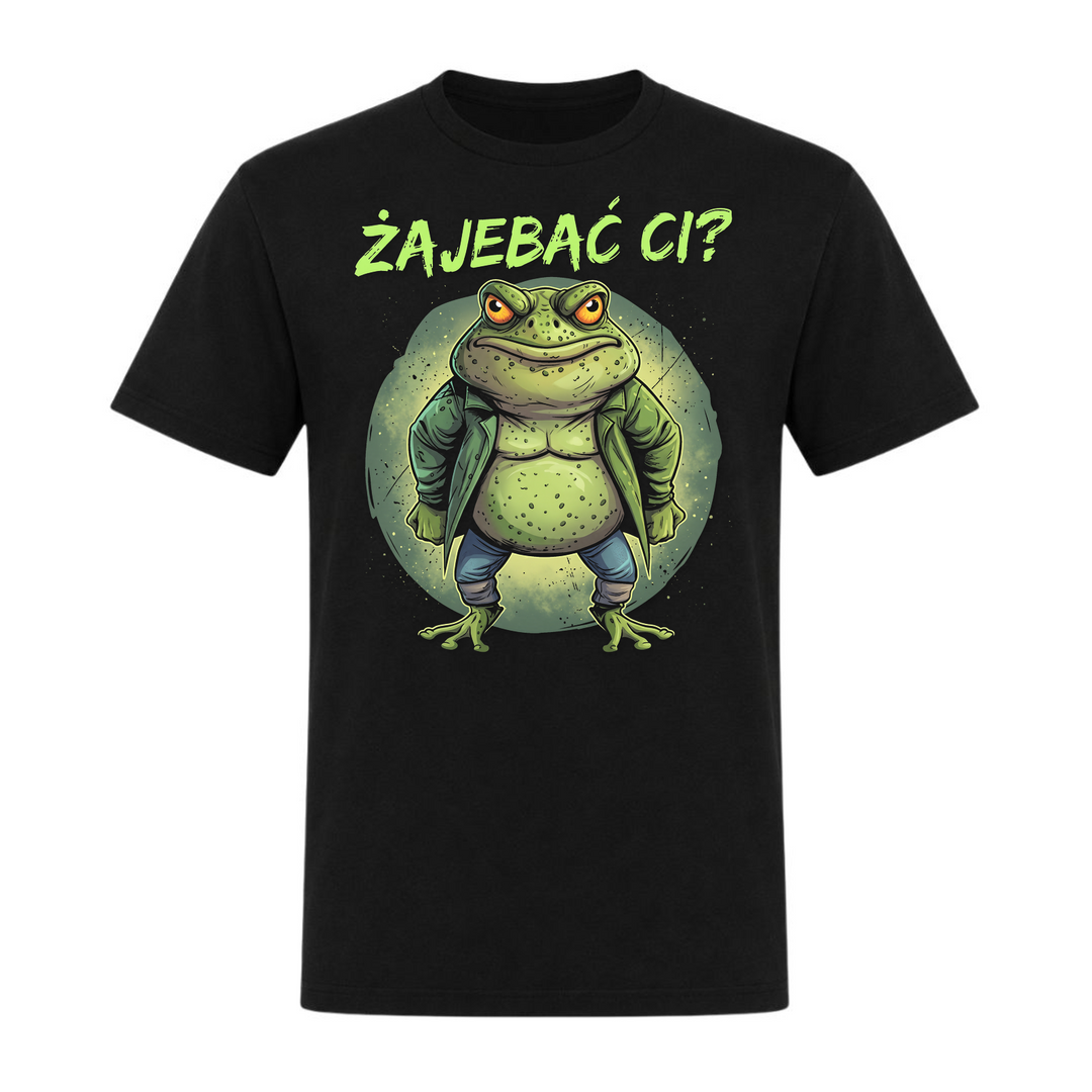 Żajebać ci Unisex T-Shirt in Schwarz – Vorderseite – polnischer Spruch