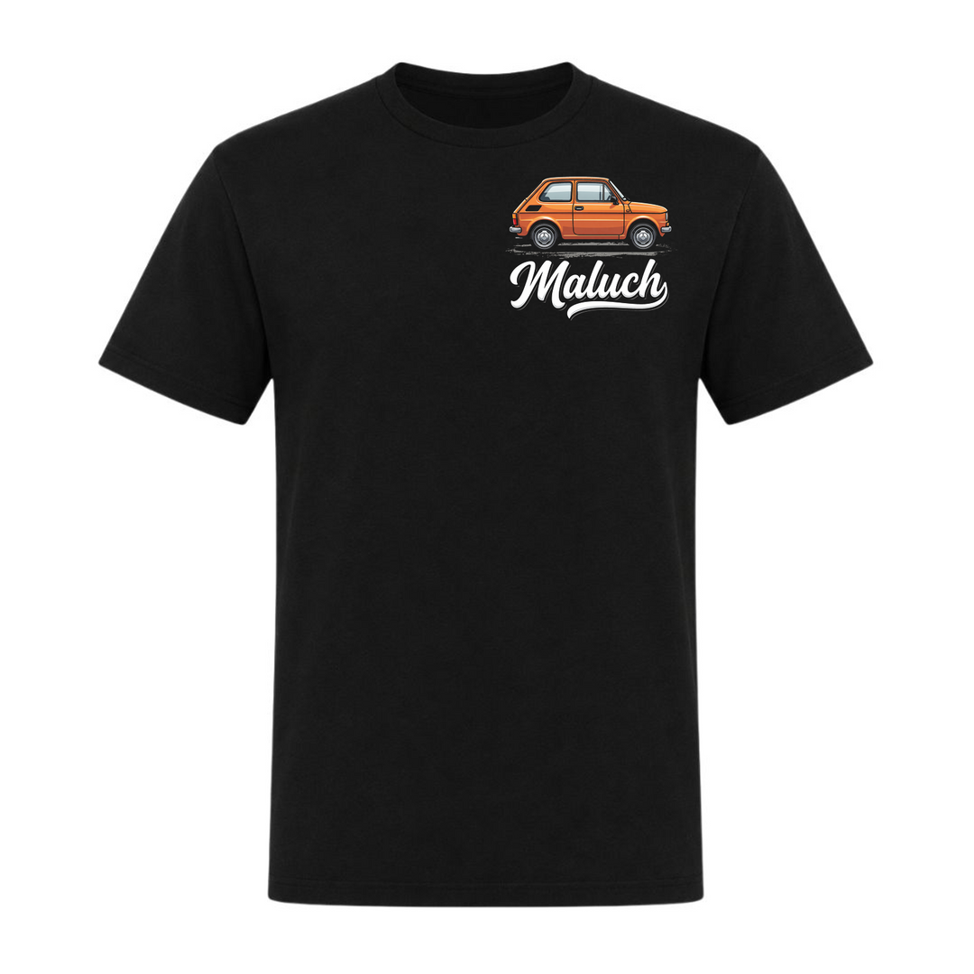 Maluch Unisex T-Shirt in Schwarz – Vorderseite – polnischer Spruch