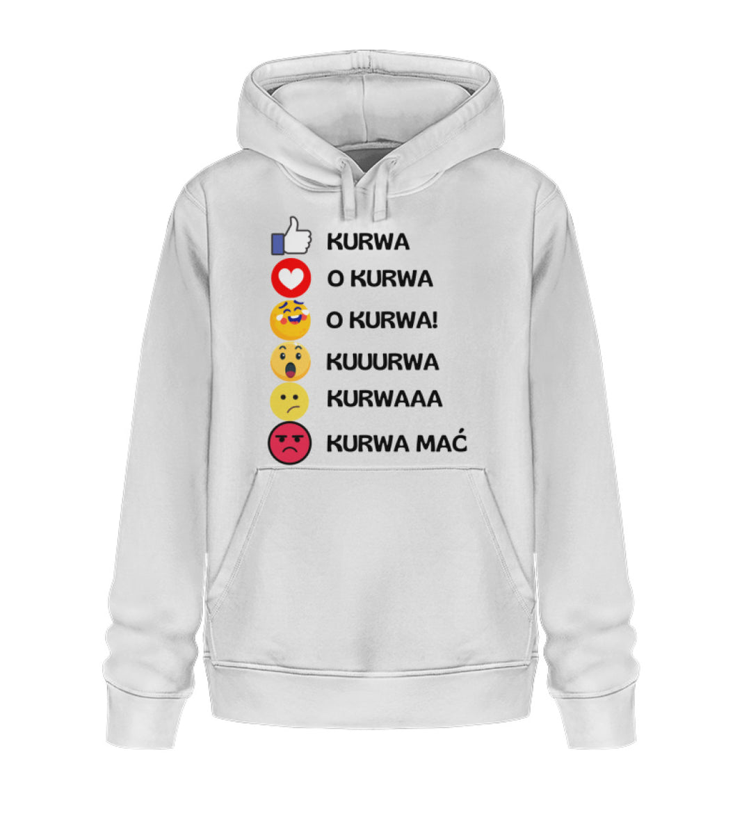 Kurwa Emojis  - Unisex Organic Hoodie