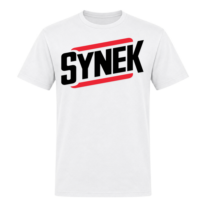 Synek Unisex T-Shirt in Weiß – Vorderseite – polnischer Spruch